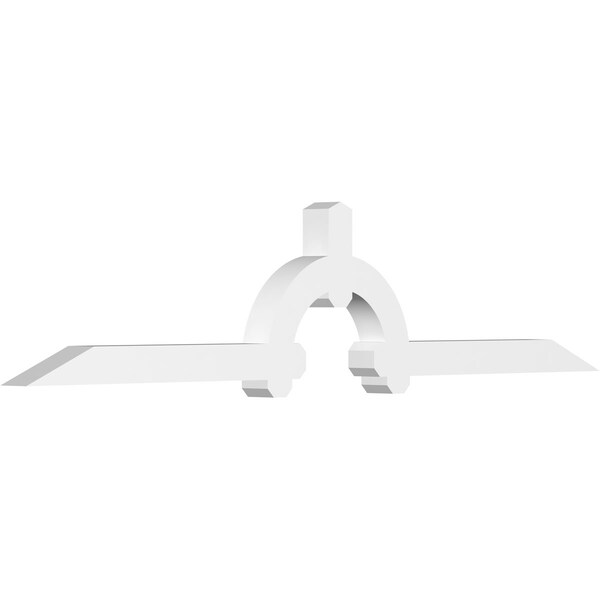 Ekena Millwork Ericson Architectural Grade PVC Gable Bracket, 96"W x 20"H x 4"D x 4"F, 5/12 Pitch GBP096X20X0404ERI00 - main